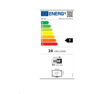 HP LCD OMEN 27k 27" 68.6 cm, UHD 3840x2160, 1ms, 400nits, HDMI,DP,USB-C, repro, výškově nastavitelný