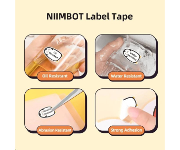 Niimbot průhledné štítky T 14x40mm 160ks Medvídě pro D11, D11-M, D110, D110-H