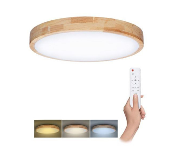 Solight LED osvětlení s dálkovým ovladačem Solid Oak, 60W, 4200lm, 51cm, změna chromatičnosti, stmívatelné