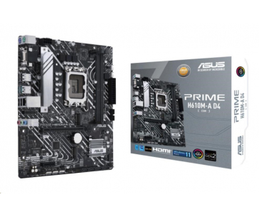 ASUS MB Sc LGA1700 PRIME H610M-A DDR4-CSM, Intel H610, 2xDDR4, 1xDP, 1xHDMI, 1xVGA, mATX