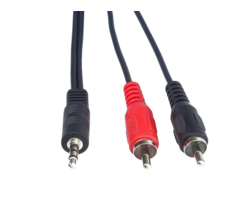 PremiumCord kabel Jack 3.5mm - 2xCINCH, M/M, 1,5m