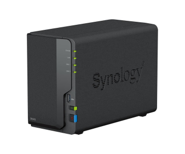 Synology DS223 DiskStation (4C/RealtekRTD1619B/1,7GHz/2GBRAM/2xSATA/2xUSB3.2/1xGbE)