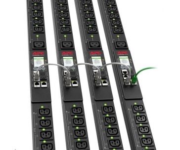 APC Rack PDU 9000 Switched, ZeroU, 32A 230V, (21)C13&(3)C19, EC 60309 32 A 2P + E, 3m