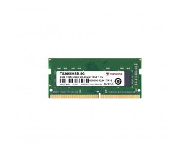 TRANSCEND SODIMM DDR4 8GB 2666MHz 1Rx8 1Gx8 CL19 1.2V