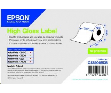 Epson label roll, normal paper, 102mm