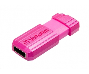 VERBATIM Flash Disk 16GB Hi-Speed Store 'n' Go, Pinstripe, USB 2.0, Hot růžová