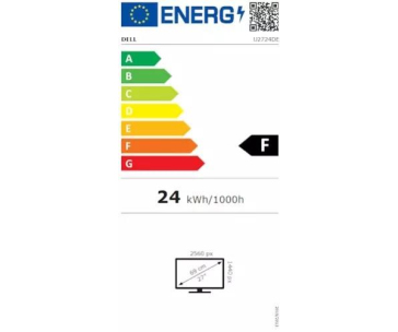 DELL LCD U2724DE - 27"/IPS/LED//2560x1440/16:9/120Hz/8ms/2000:1/350 cd/m2/HDMI/DP/THb/Pivot/VESA/3YNBD (210-BKTV)