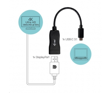 i-tec USB-C Display Port Adapter 4K/60 Hz