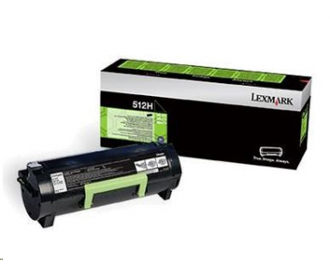 LEXMARK černý toner 512H pro: MS312/MS415, z programu Lexmark Return (5 000 stran)