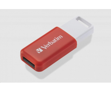 VERBATIM Flash Disk 16GB DataBar USB 2.0 Drive, červená