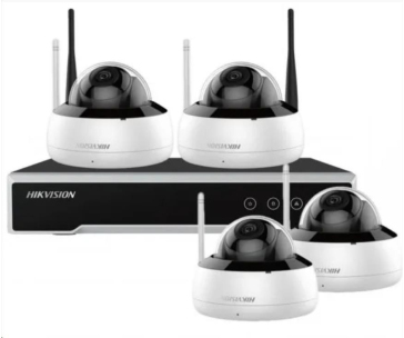 HiWatch/Hikvision NK42W1H-1T(WD)(B), Sada 4 Wi-Fi 2Mpix DOME kamer, Wi-Fi NVR a 1TB HDD