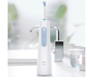 Oral-B Aquacare 4 ústní sprcha, 4 režimy, 2 intenzity, šetrná k rovnátkům, technologie Oxyjet, bezdrátový provoz