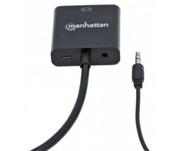 MANHATTAN převodník z HDMI na VGA + audio (HDMI Male to VGA Female, with audio, Polybag)