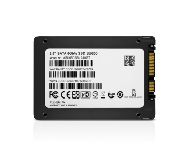 ADATA SSD 240GB Ultimate SU650SS 2,5" SATA III 6Gb/s (R:520/ W:450MB/s)