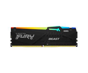 KINGSTON DIMM DDR5 16GB 6000MT/s CL40 FURY Beast Černá RGB