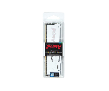 KINGSTON DIMM DDR5 16GB 6400MT/s CL32 Non-ECC FURY Beast RGB XMP, Bílá