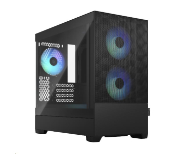 FRACTAL DESIGN skříň Pop Mini Air RGB Black TG Clear Tint, 2x USB 3.0, bez zdroje, mATX