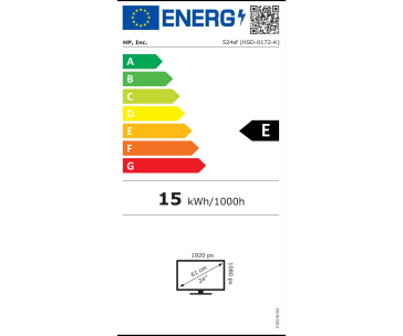 BAZAR - LCD HP 524sf; 24" IPS matný, FHD 1920x1080; 300 nitů; 5ms; HDMI;VGA,flicker free, low blue light Eyesafe, AMD Fr