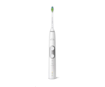 Philips Sonicare 6100 HX6877/34 elektrický zubní kartáček, sada 2 kusů, časovač, cestovní pouzdro, bílá