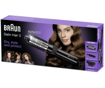 Braun AS330 Satin Hair 3 teplovzdušná kulma, 2 teploty, 2 rychlosti, 400 W, ochrana proti přehřátí