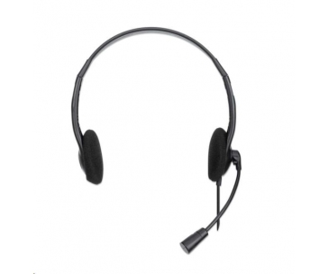 MANHATTAN Sluchátka s mikrofonem Stereo USB Headset, bulk