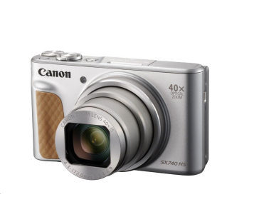 Canon PowerShot SX740 HS Lite Travel, 20.3Mpix, 40x zoom, WiFi, 4K video - stříbrný