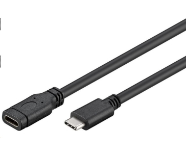 PremiumCord Prodlužovací kabel USB 3.2 generation 2, C/male - C/female, 1m