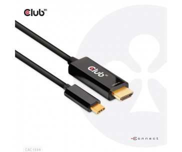 Club3D aktivní kabel HDMI na USB-C, 4K60Hz, 1.8m, M/M