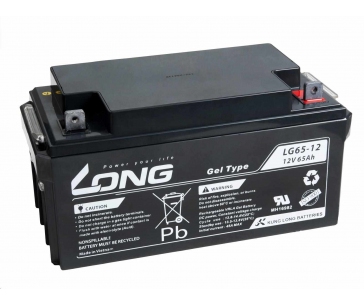 Long 12V 65Ah olověný akumulátor M6 LongLife (WPL65-12AN)