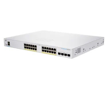 Cisco switch CBS250-24FP-4G (24xGbE,4xSFP,24xPoE+,370W) - REFRESH