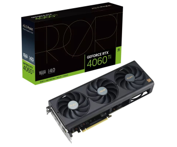 ASUS VGA NVIDIA GeForce ProArt RTX 4060 Ti 16G, RTX 4060 Ti, 16GB GDDR6, 3xDP, 1xHDMI