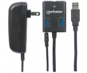 MANHATTAN USB 3.0 Hub, 4 Ports, AC/Bus Power