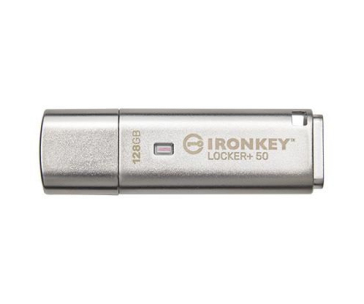 Kingston Flash Disk IronKey 128GB IKLP50 IronKey Locker+ 50 AES USB, w/256bit Encryption