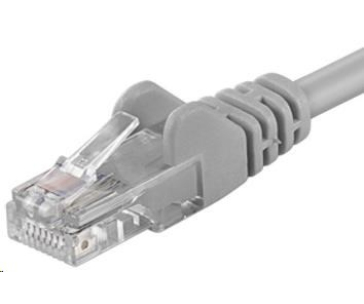 PremiumCord Patch kabel UTP RJ45-RJ45 CAT6 0.5m šedá