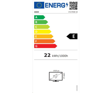 ASUS LCD 23" VZ239HE-W 1910x1080 IPS LED 5ms 250cd 75Hz HDMI VGA - HDMI kabel - bílý-bazar, rozbaleno