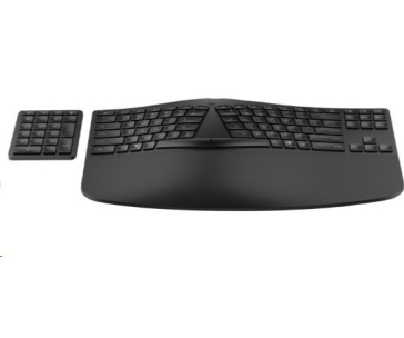 HP 960 Black Ergonomic Wireless Keyboard - bezdrátová ergonomická klávesnice CZ/SK