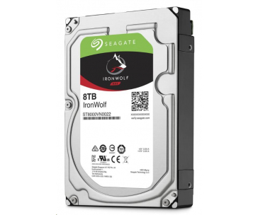 SEAGATE HDD 8TB IRONWOLF (NAS), 3.5", SATAIII, 7200 RPM, Cache 256MB, CMR