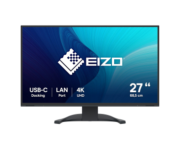 EIZO MT 27" EV2740X-BK FlexScan, IPS, 3840x2160, 350nit, 2000:1, 14ms, DisplayPort, 2xHDMI, USB-C, USB, Repro, Černý