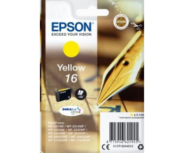 EPSON ink bar Singlepack "Pero" Yellow 16 DURABrite Ultra Ink