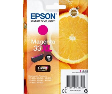 EPSON ink bar Singlepack "Pomeranč" Magenta 33XL Claria Premium Ink