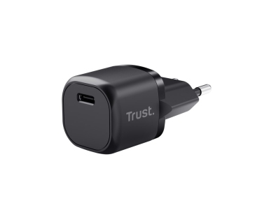 TRUST nabíječka 20W Maxo, USB-C, Nabíječka do zdi, černá