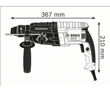 Bosch GBH 240 vrtací kladivo s SDS plus, 790 W, energie příklepu 2.7 J, hloubkový doraz, kufr