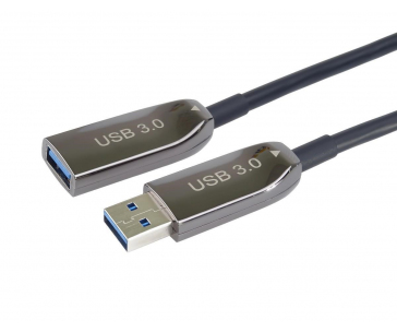 PremiumCord prodlužovací optický AOC kabel USB 3.0  A/Male - A/Female, 50m