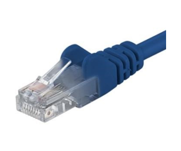 PremiumCord Patch kabel UTP RJ45-RJ45 CAT6 1m modrá