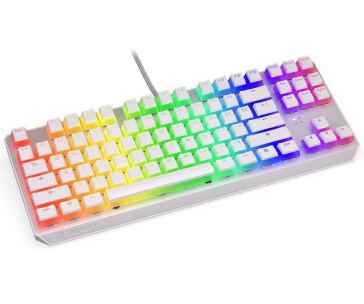 Endorfy herní klávesnice Thock TKL OWH Pudd.Khail  BR RGB /USB/ brown sw./ drátová / mechanická / US layout / bílá RGB