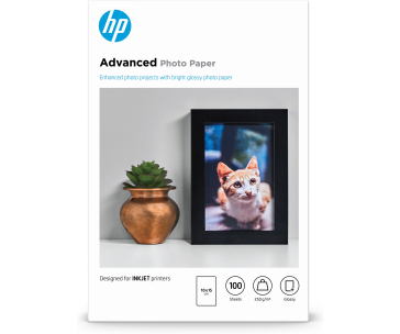 HP Advanced Glossy Photo Paper-100 sht/10 x 15 cm borderless,  250 g/m2, Q8692A