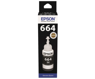 EPSON ink čer T6641 Black ink container 70ml pro L100/L200/L550/L1300/L355/365