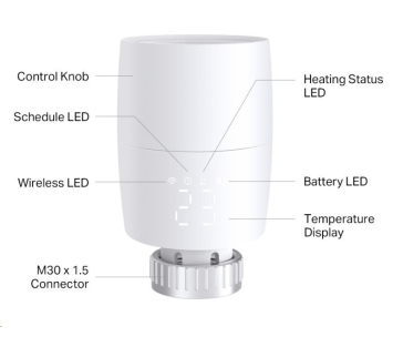 TP-LINK Kasa KE100 Inteligentní termostatická radiátorová hlavice Kasa
