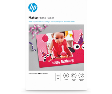 HP Matte FSC Photo Paper 4x6 25 sheets