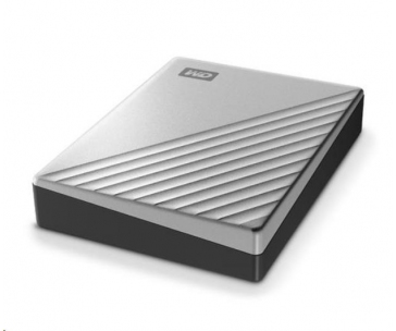 WD My Passport Ultra 4TB, Externí HDD, USB-C 3.0, stříbrná